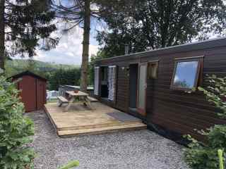 Beautiful 4 person mobile home on a panoramic campsite in the heart of...