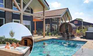 Luxury 10 person group accommodation with Wellness and private pool in...