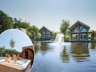 Luxe wellness villa voor 14 personen op een gastvrij park in de Achter...