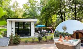 Lovely 4-person chalet with hot tub and sauna on holiday park 't Gello...