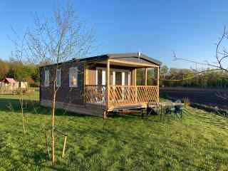 Fantastically located 4-person chalet in a park in Drenthe