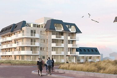 New! Beautiful 4 person apartment right on the beach of Egmond aan Zee...