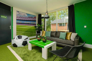 Beautiful 6 person football bungalow at Holiday Park Mölke