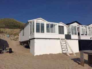 Strandhuisje voor 6 personen op strand Dishoek