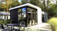 Modern 4-person holiday home on holiday park at Veluwe Lake.