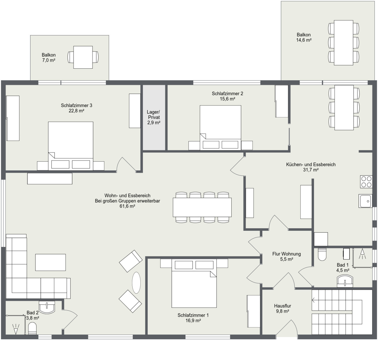 Appartement in Oberscheidweiler voor 6 personen foto 7