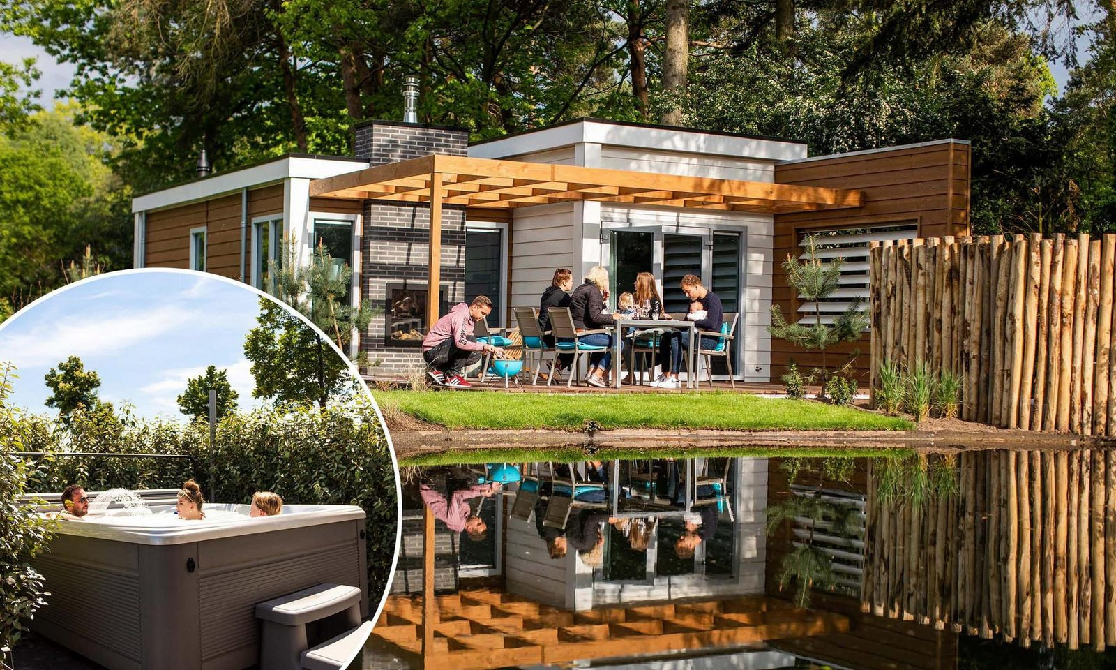 Luxe 6 persoons vakantiehuis met bubbelbad op de Veluwe - Nederland - Europa - Lunteren