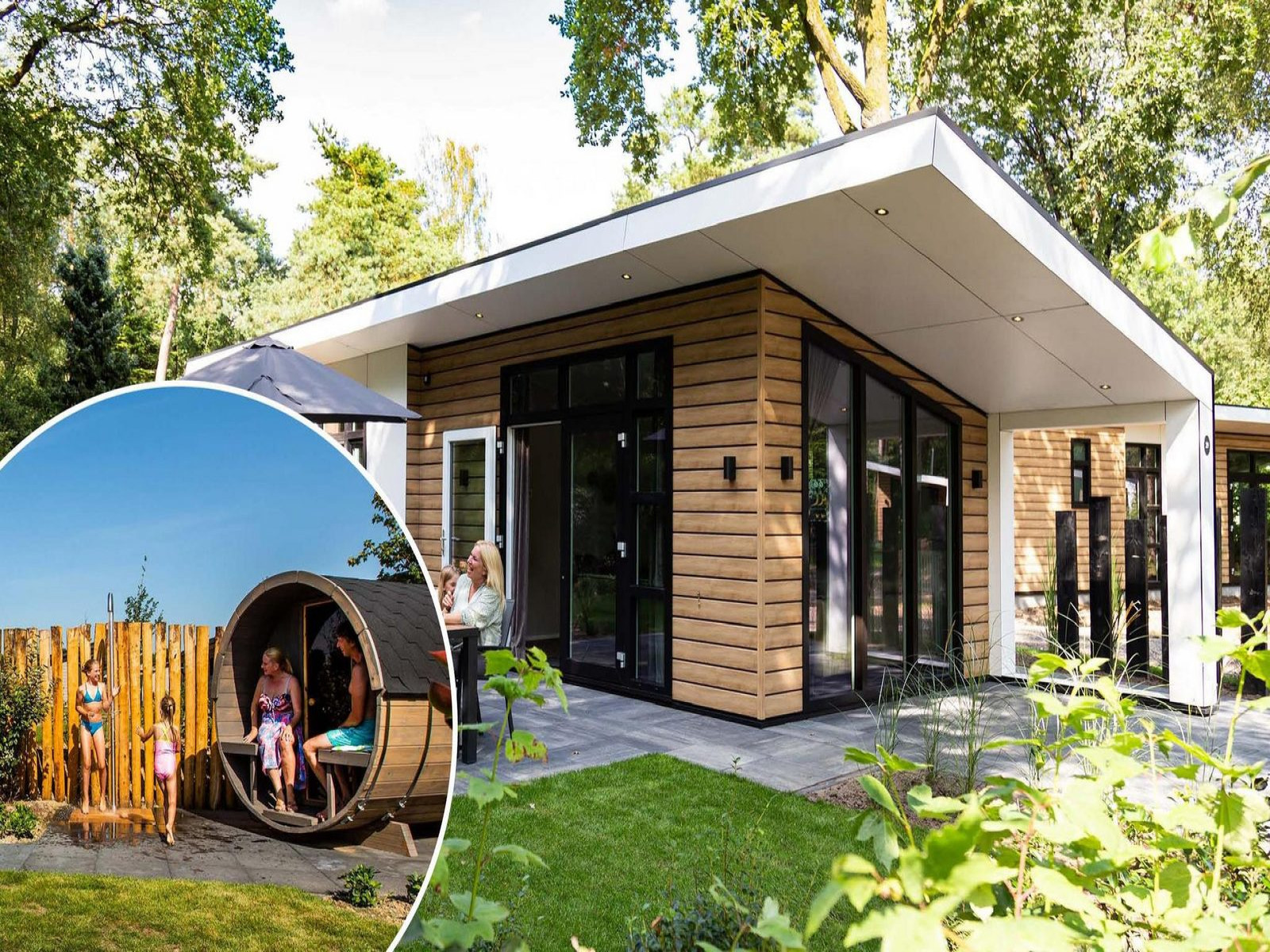 Luxe 4 persoons vakantiehuis met sauna nabij Garderen op de Veluwe