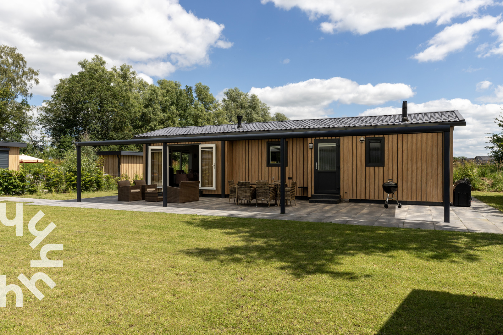 Prachtige 5 pers. chalet met natuurgebied op loopafstan