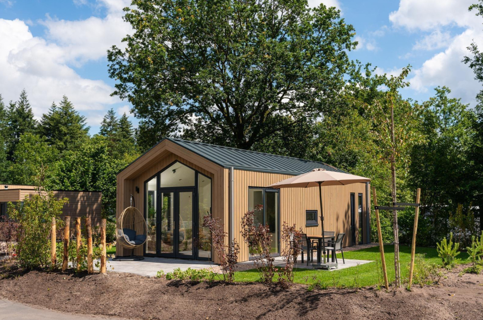 Luxe Tiny Lodge met hottub voor 2 personen op vakantiep