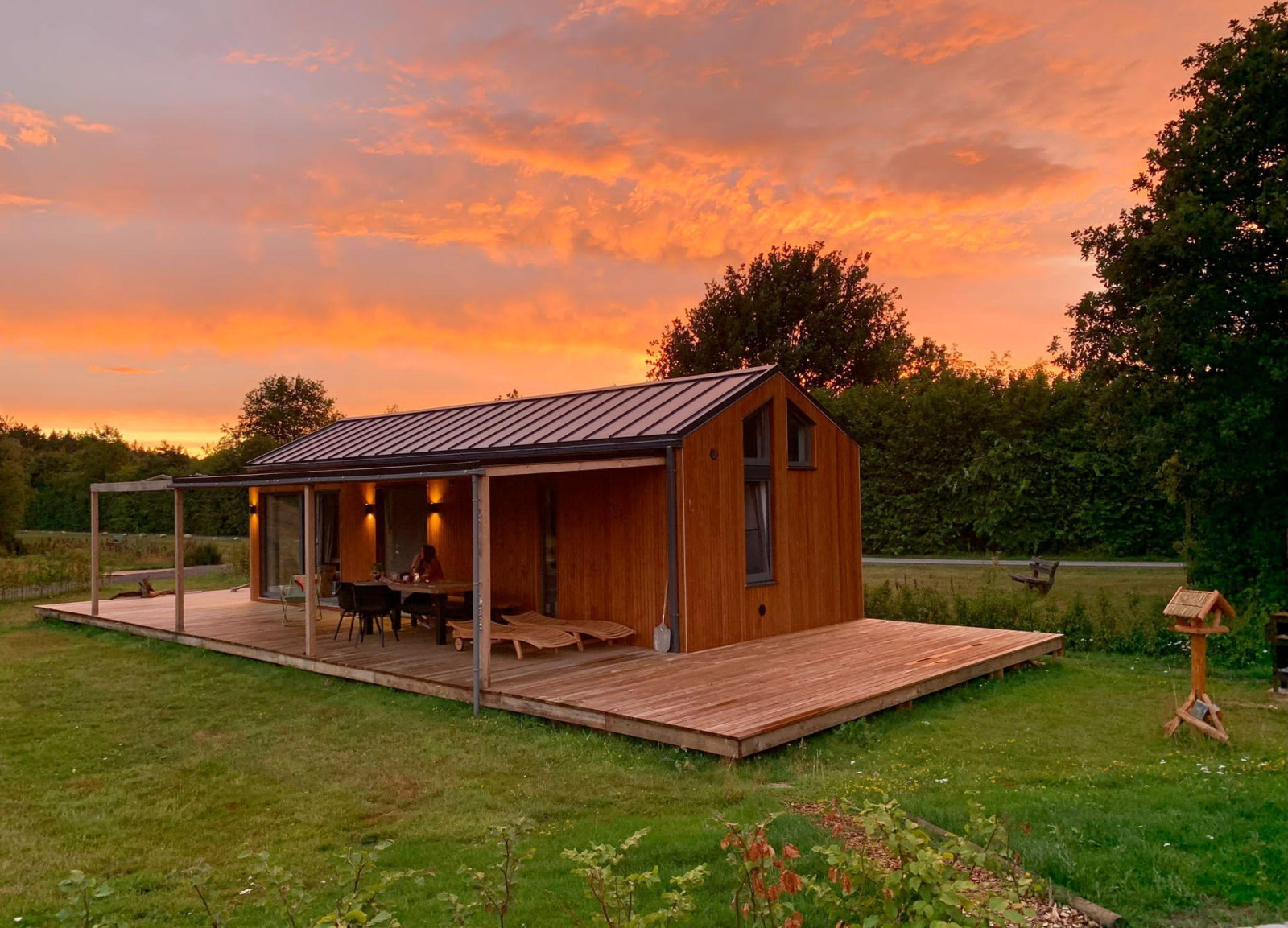 4 persoons Tiny House met ruime tuin op vakantiepark de