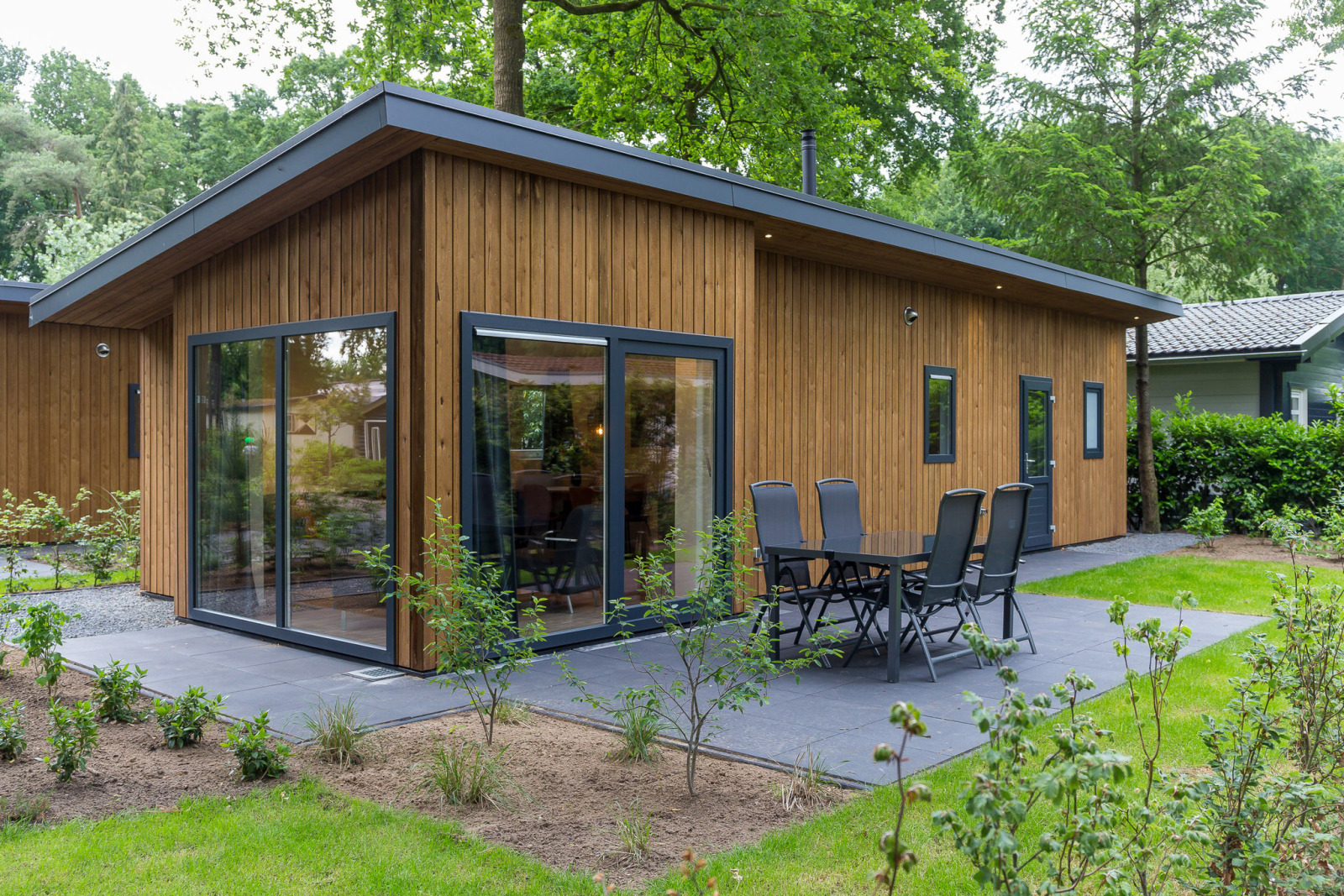 6 persoons Eco Lodge met Hottub en Sauna op een vakantiepark in het hart van de Veluwe - Nederland - Europa - Wekerom