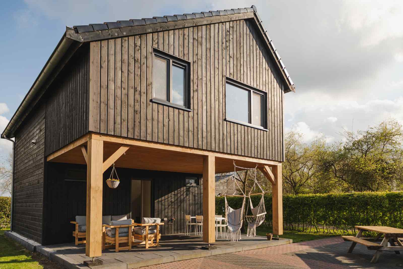 Luxe 6 persoons vakantiehuis naast een wijngaard in Ruinerwold, Drenthe