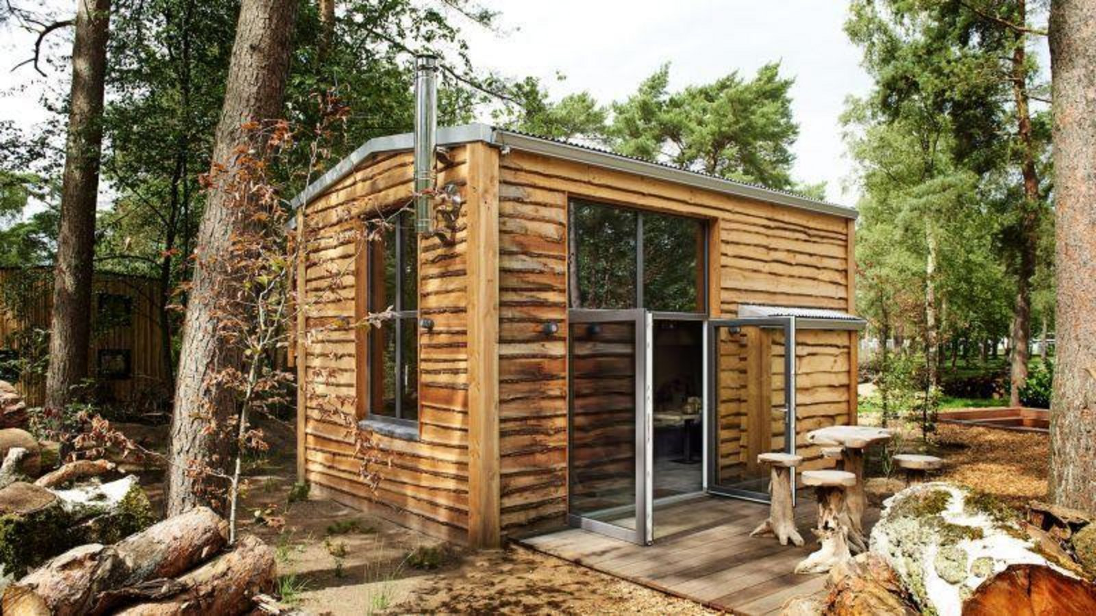 Tiny House voor 4 personen op Vakantie de Zanding met natuurmeer en zandstrand