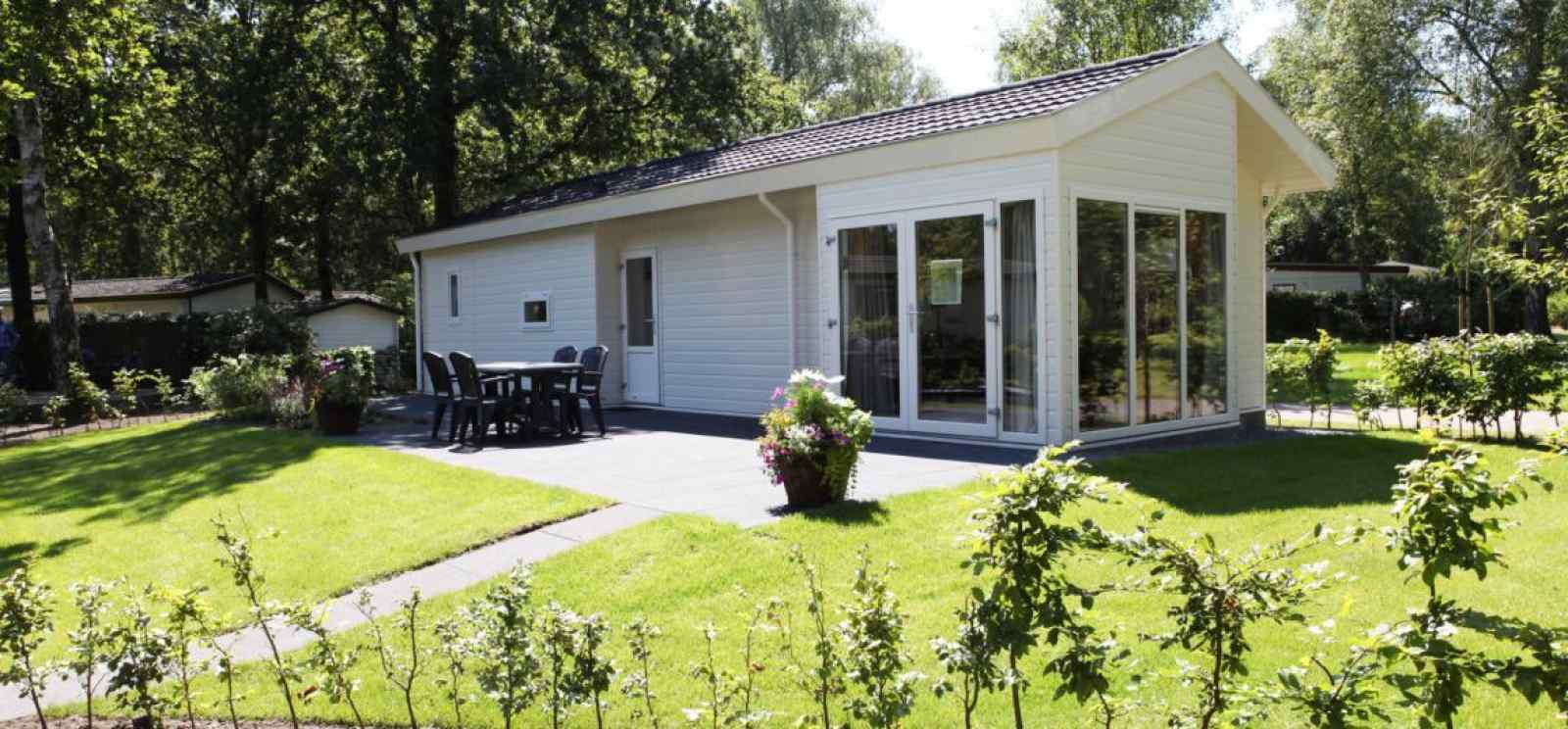 Basic 4-persoons chalet op vakantiepark Hooge Veluwe nabij Arnhem.