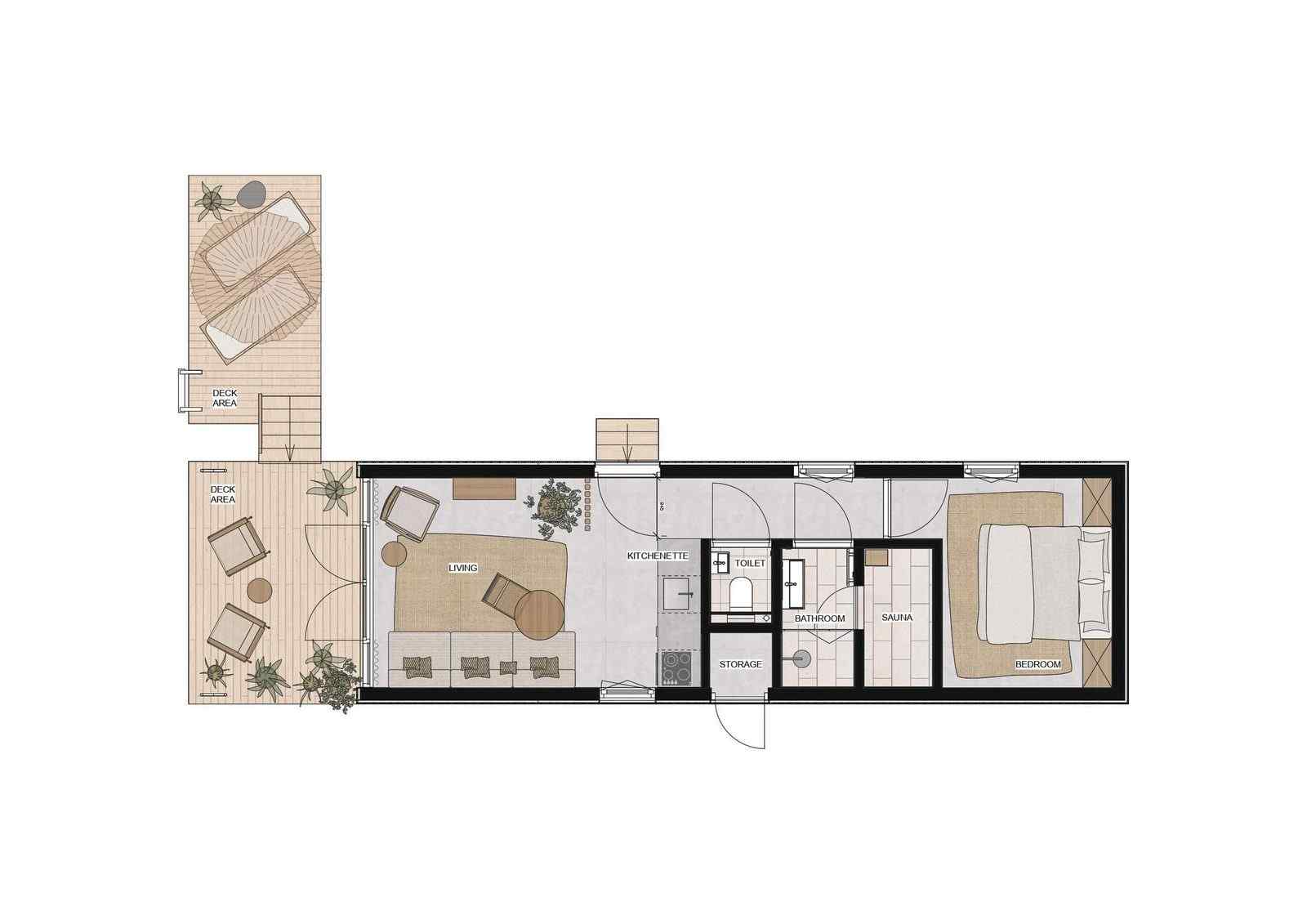 heerlijke-2-persoons-waterlodge-met-sauna-nabij-zeewolde-in-het-horsterwold