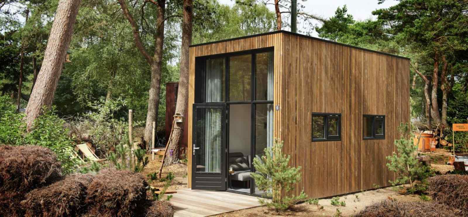 2 persoons Tiny House op vakantiepark Maasduinen in Belfeld nabij Venlo.