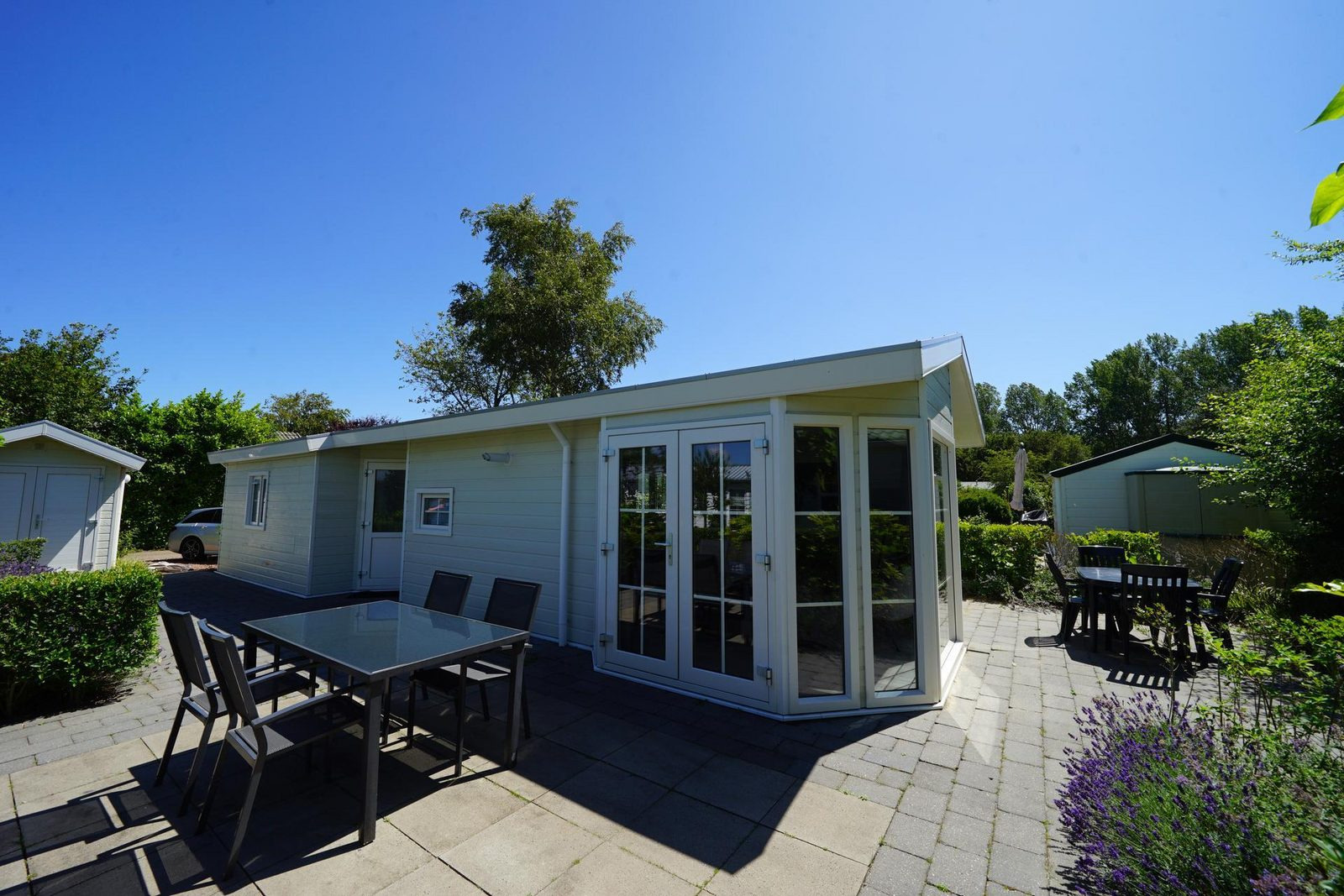 4 persoons chalet met moderne hoekerker op vakantiepark