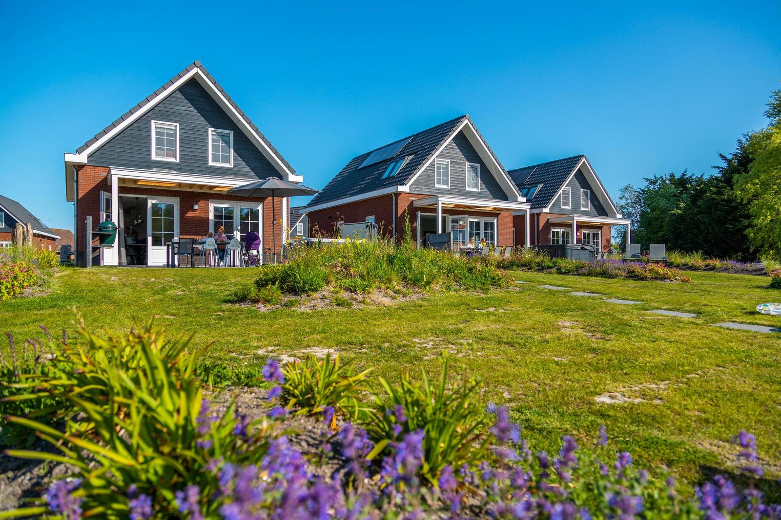 Watervilla voor 8 personen met bubbelbad, sauna en suns