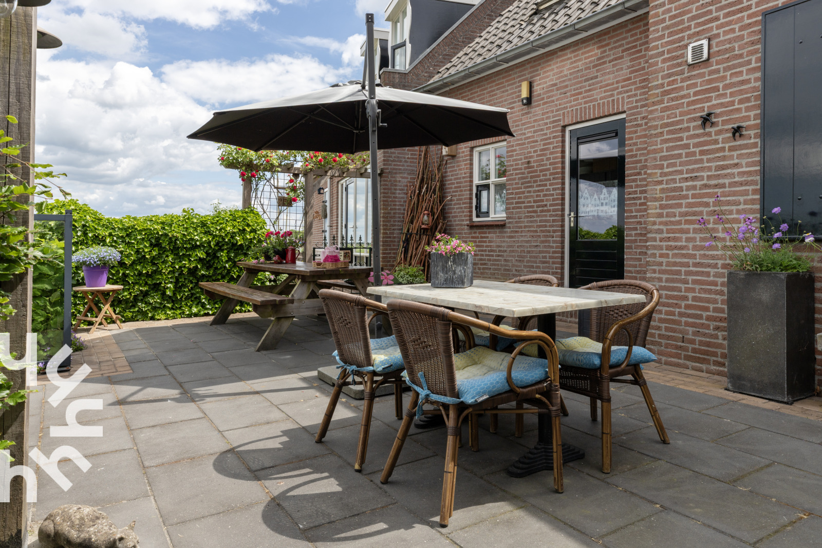 Rustig 2-persoons appartement bij water met botanische elementen in Blokzijl