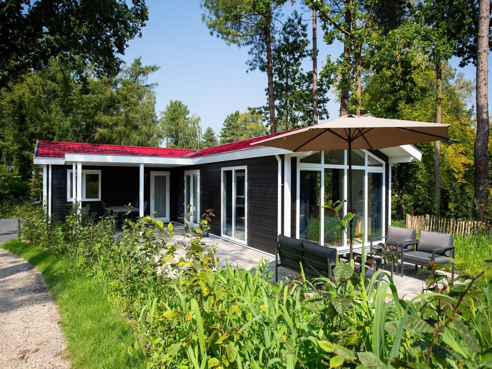 Comfortabel zespersoons cottage met overdekte veranda