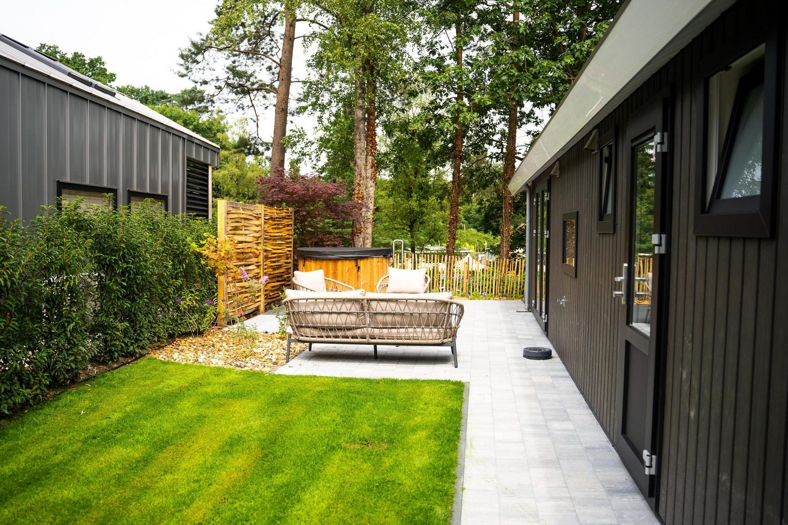 Vierpersoons Eco-cottage met hottub en airco op een vakantiepark in Rhenen