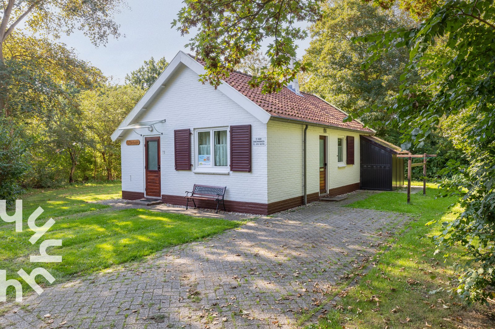 Knus 4-persoons vakantiehuis in het Vebenabos en vlakbij het strand