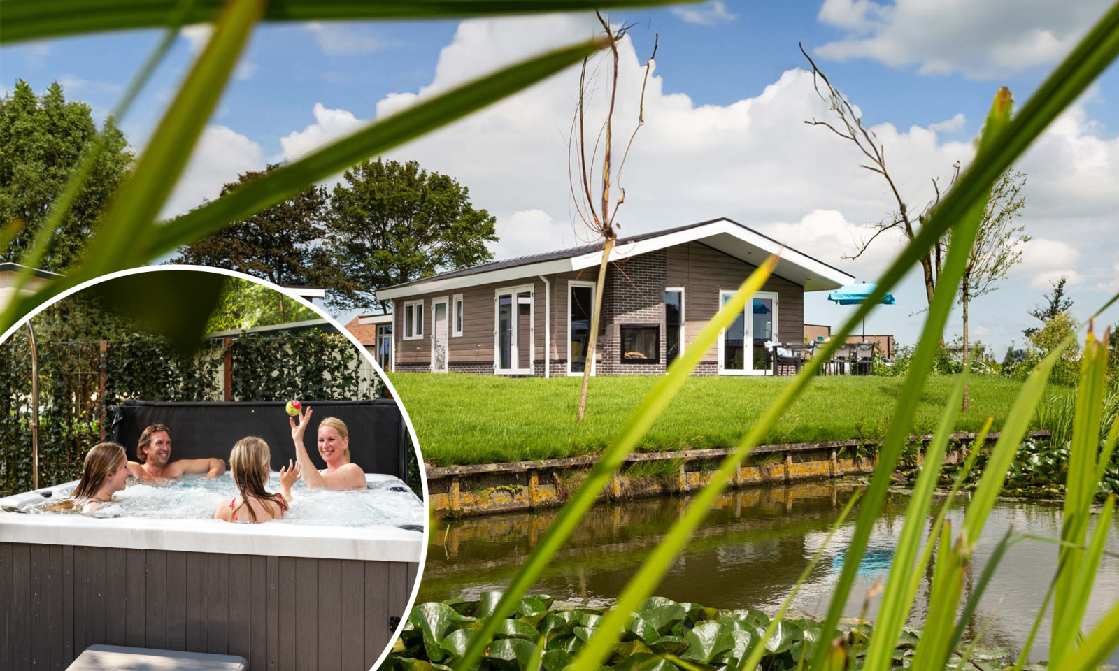 Modern vakantiehuis voor 6 personen met bubbelbad op Parc de Ijsselhoeve