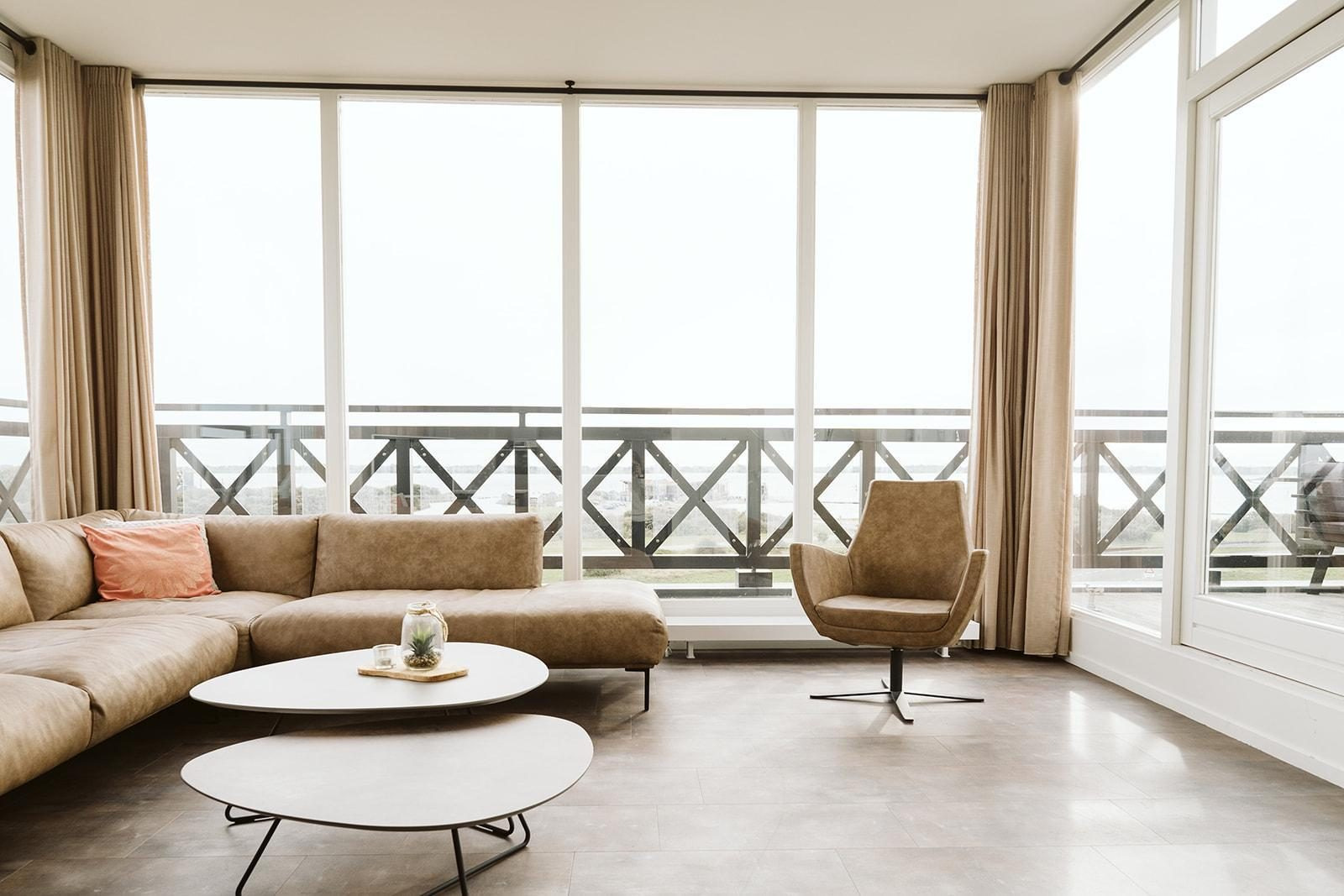 Moderne 6-persoons penthouse met panoramisch uitzicht